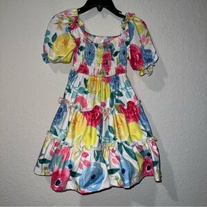 Mila & Rose Rosie smocked ruffle floral dress